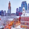 Boston In Winter Paint By Number