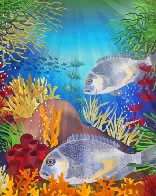 Bream Fish Underwater Paint By Number