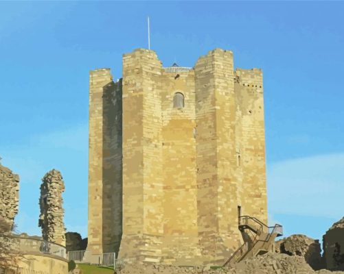 Castle Conisbrough Paint By Number