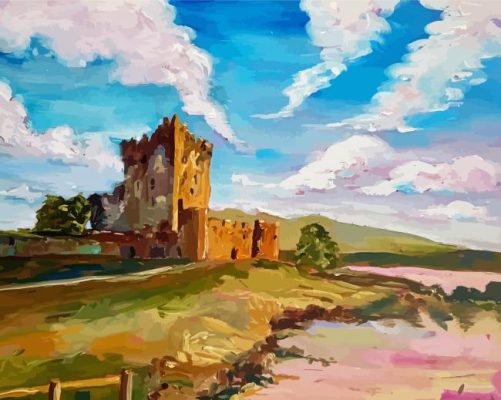 Castle Landscape Art Paint By Number