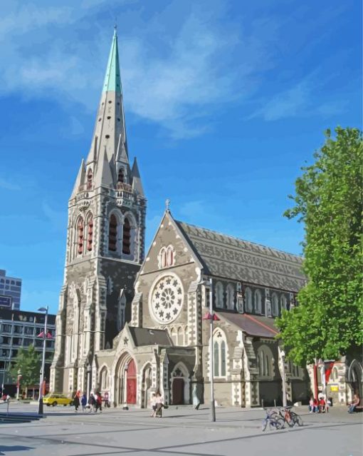 Christchurch Cathedral Paint By Number