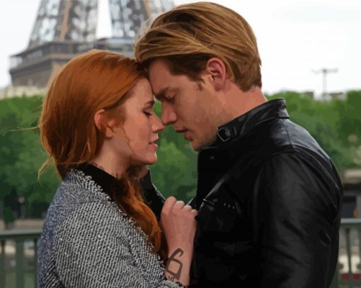 Clary And Jace In Paris Paint By Number