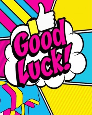 Colorful Good Luck Pop Art Paint By Number