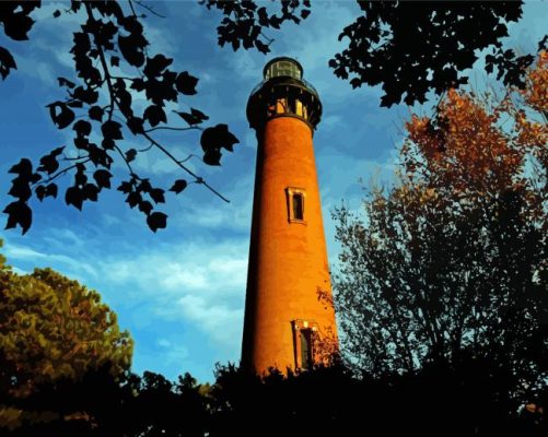 Currituck Beach Lighthouse Paint By Number