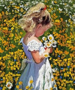 Daisy Girl Art Paint By Number