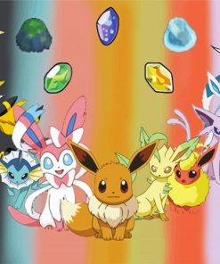 Eeveelutions Anime Characters Paint By Number