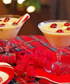 Eggnog Christmas Drink Paint By Number