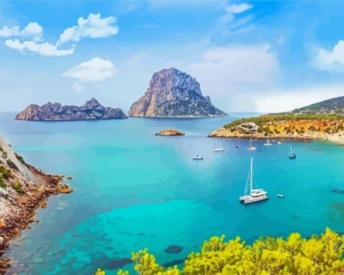 Es Vedra Island Spain Paint By Number