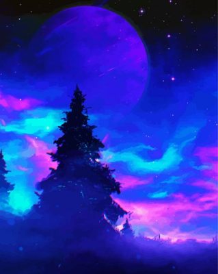 Fantasy Starry Sky At Night Paint By Number