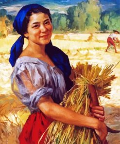 Filipina Girl In Farm Paint By Number