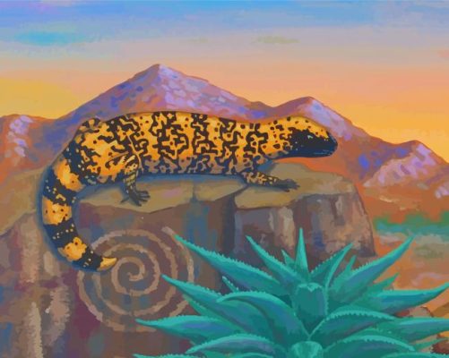 Gila Monster Reptile Paint By Number