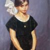 Girl In White Ribbon Paint By Number