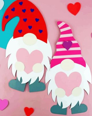 Gnomes Valentine Craft Paint By Number