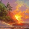 Hawaii Beach Dawn Paint By Number