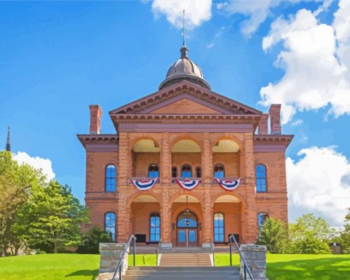 Historic Courthouse Stillwater MN Paint By Number