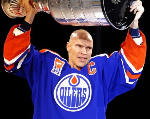 Hockey Player Mark Messier Paint By Number
