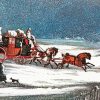 Horse And Carriage In Snow Paint By Number