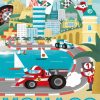 Illustration Monaco Grand Prix Paint By Number