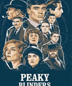 Illustration Peaky Blinders Poster Paint By Number