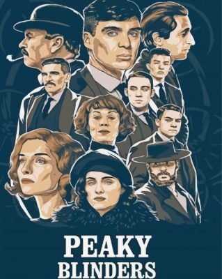 Illustration Peaky Blinders Poster Paint By Number