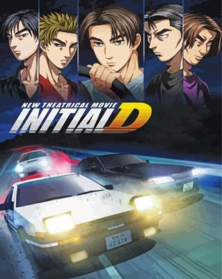 Initial D Anime Paint By Number