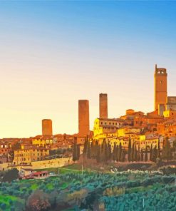 Italy San Gimignano Paint By Number
