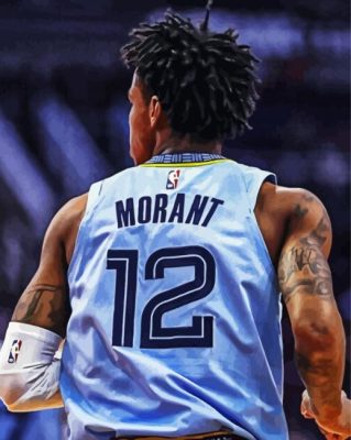 Ja Morant Player Back Paint By Number