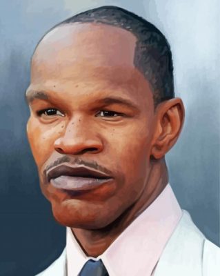 Jamie Foxx Caricature Art Paint By Number