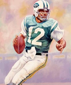 Joe Namath Art Paint By Number