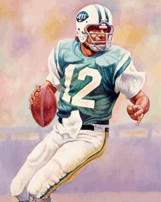 Joe Namath Art Paint By Number