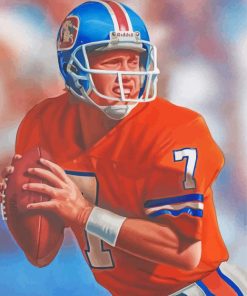 John Elway American Footballer Paint By Number