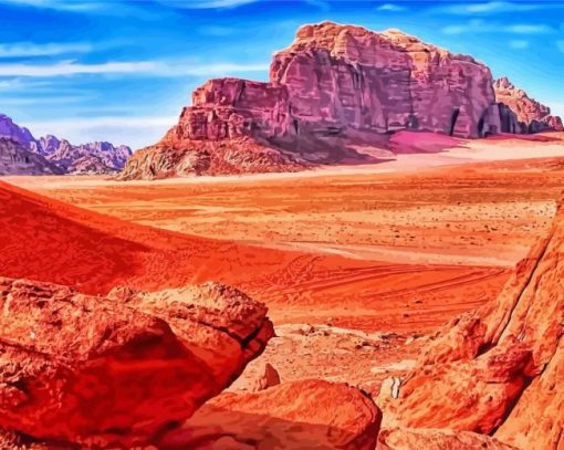 Jordan Desert Wadi Rum Paint By Number