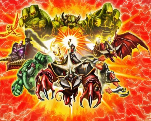 Kaijudo Characters Poster Paint By Number