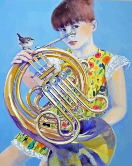 Little Horn Player Paint By Number