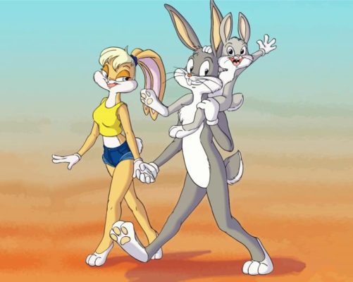 Lola Bunny And Bugs Bunny And The Little Rabbit Paint By Number