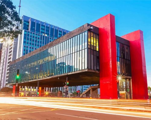 Masp Museum In Sao Paulo Paint By Number