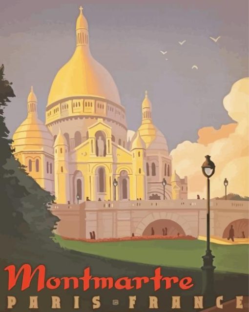 Montmartre Maris France Poster Paint By Number