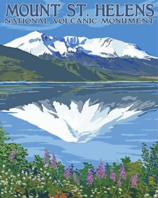 Mount St Helens Poster Paint By Number