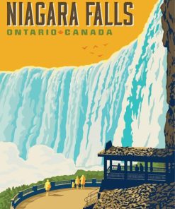 Niagara Falls Poster Paint By Number