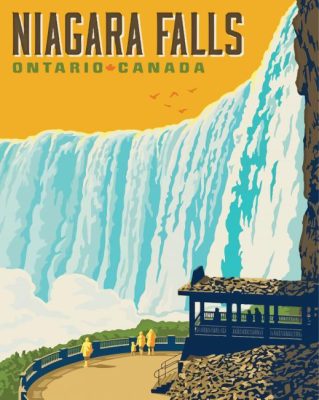 Niagara Falls Poster Paint By Number