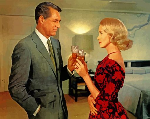 North By Northwest Cary And Eva Marie Paint By Number