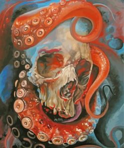 Octopus Skull Art Paint By Number
