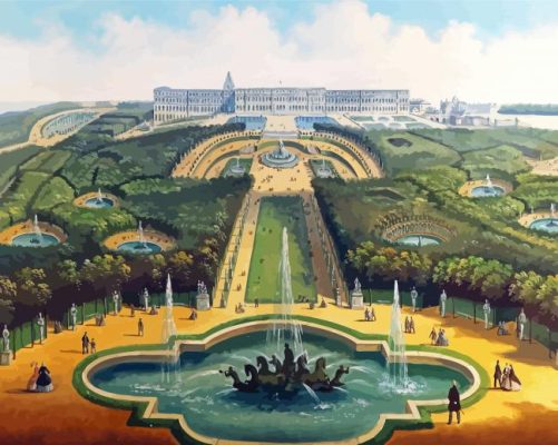 Palace Of Versailles France Art Paint By Number