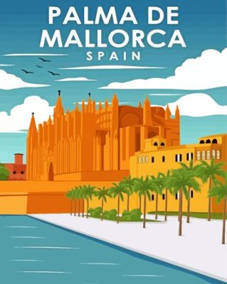 Palma Mallorca Poster Paint By Number