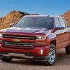 Red Chevy Silverado Z71 Paint By Number