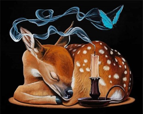 Resting Deer Paint By Number