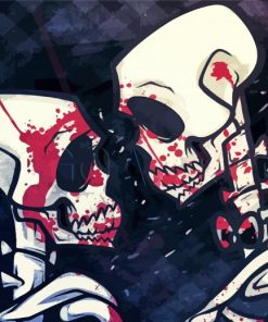 Romance Skull Paint By Number