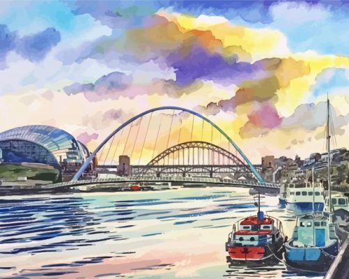 Sage Gateshead Art Paint By Number