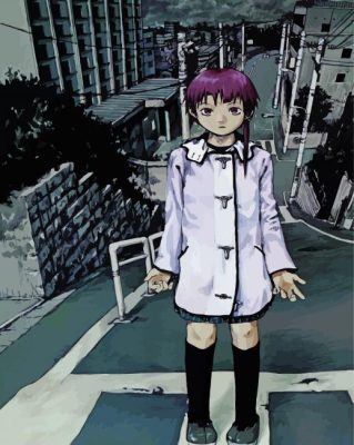 Serial Experiments Lain Iwakura Anime Girl Paint By Number