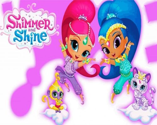 Shimmer And Shine Poster Paint By Number